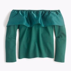 NWT Organza Ruffle Top